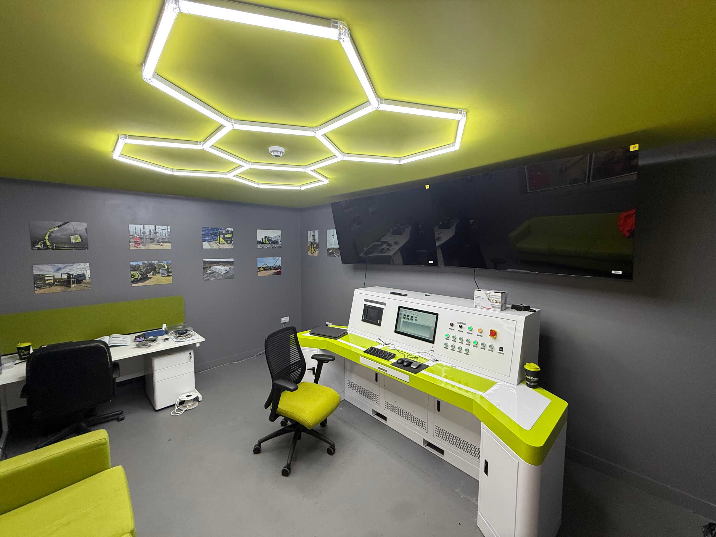 Inside view of the Load Simulation & Validation Bay control center