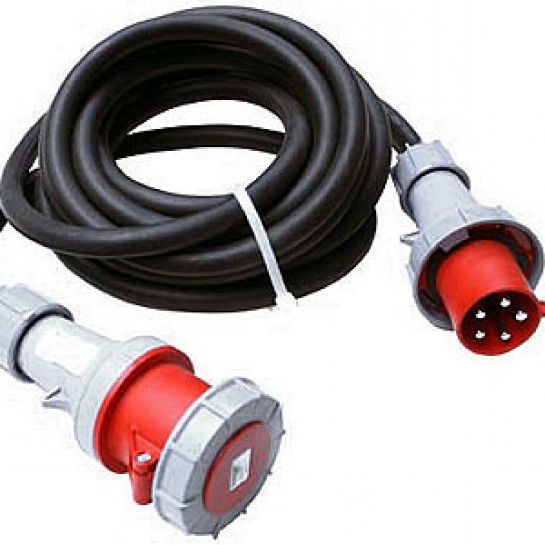 63A 3 Phase plug and lead