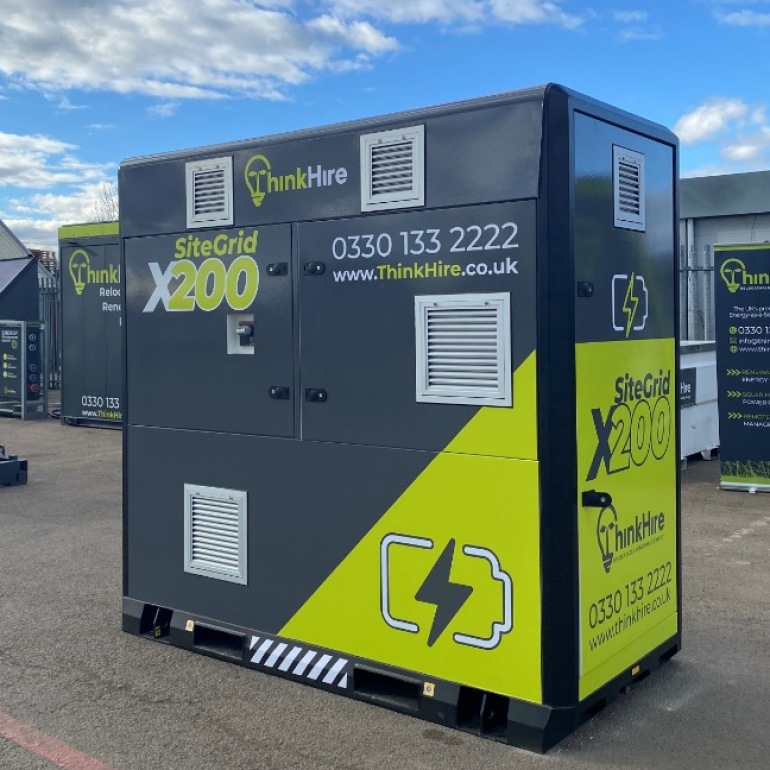 SiteGrid X200 BESS Think Hire Mobile Battery
