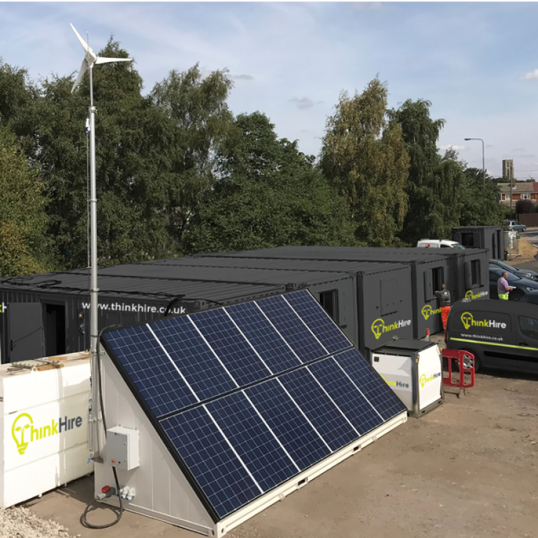 Solartainer and Eco Site Accommodation Set Up