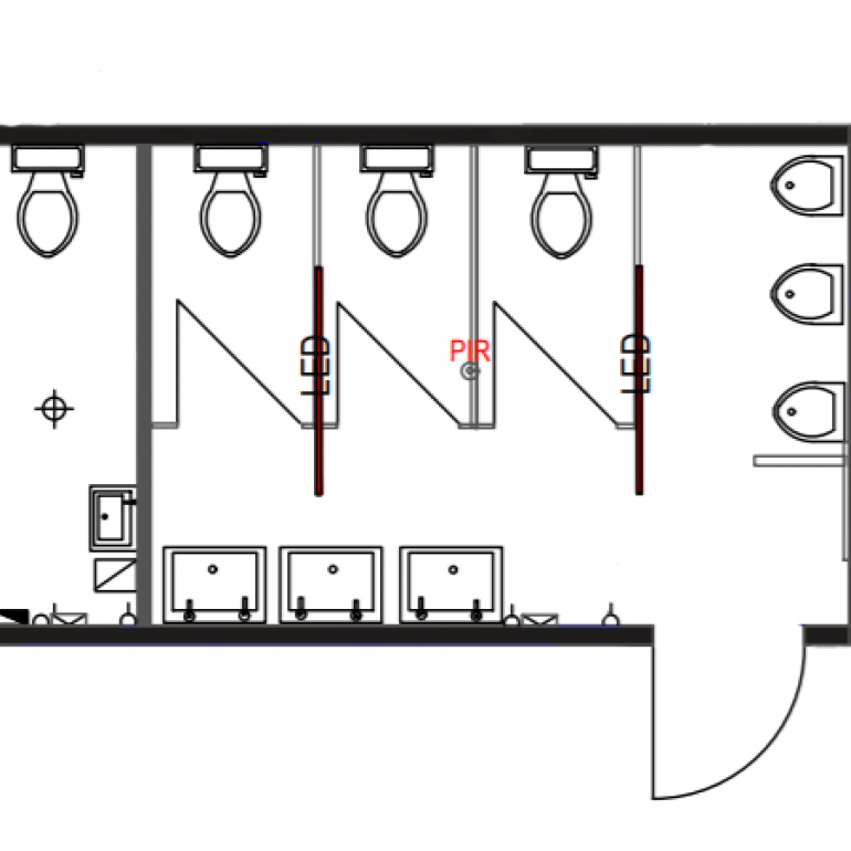 3+1 Toilet Block