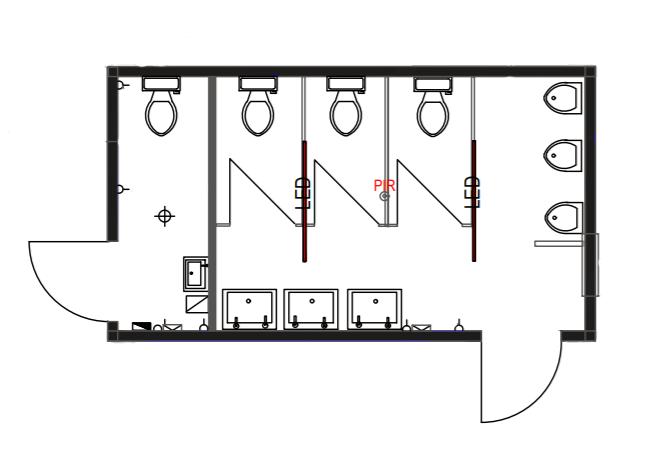3+1 Toilet Block